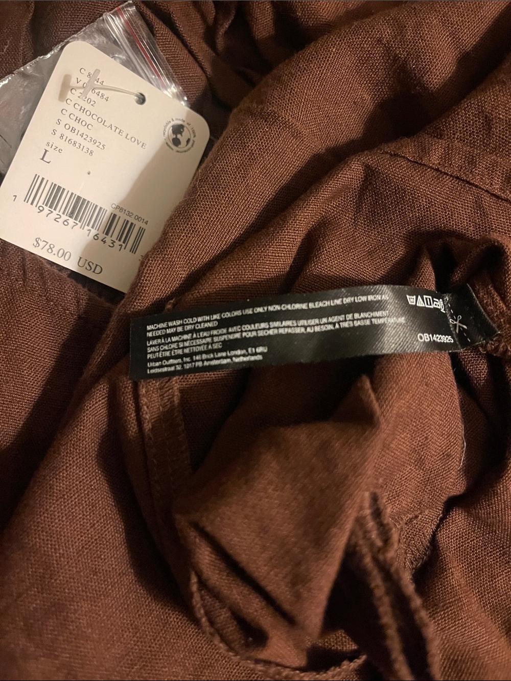 Free People “FREE-EST” BOM BOM ISLAND Brown Cutout Sundress with Ruched Bust - Picture 5 of 11